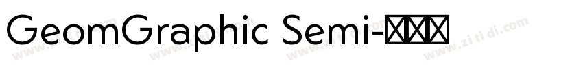 GeomGraphic Semi字体转换